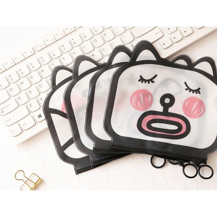 

Tempat Pensil Zipper Meow And Doggy GROSIR - Meow Putih