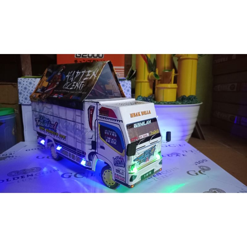 PROMO MINIATUR TRUK OLENG TERMURAH FULL LAMPU DAN TERPAL NEW TAWAKAL 5