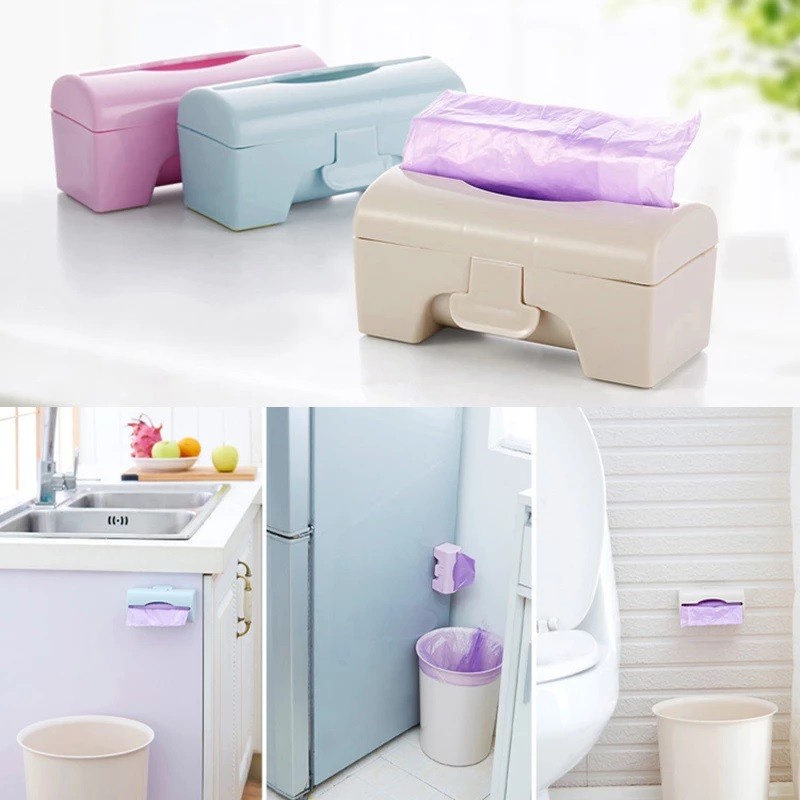 【GOGOMART】Dispenser Plastik Sampah Roll Mini / Tempat Kantong Kresek Sampah Gulung Tempel