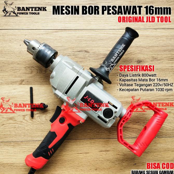 ✅Harga!! BOR LISTRIK 16MM JLD MODEL PESAWAT. BOR MULTIFUNGSI 16MM JLD TOOL