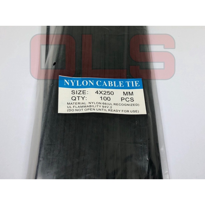 

Produk Unggulan Kabel Tie Ties Tish 4X250 Mm 25Cm Hitam 100 Pc Hot Sale