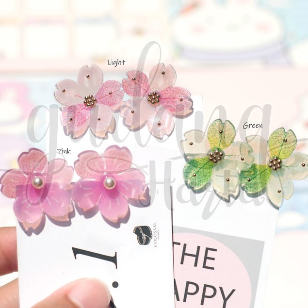 Anting Stud Sakura Earrings Bunga Sakura Simple GH 203498