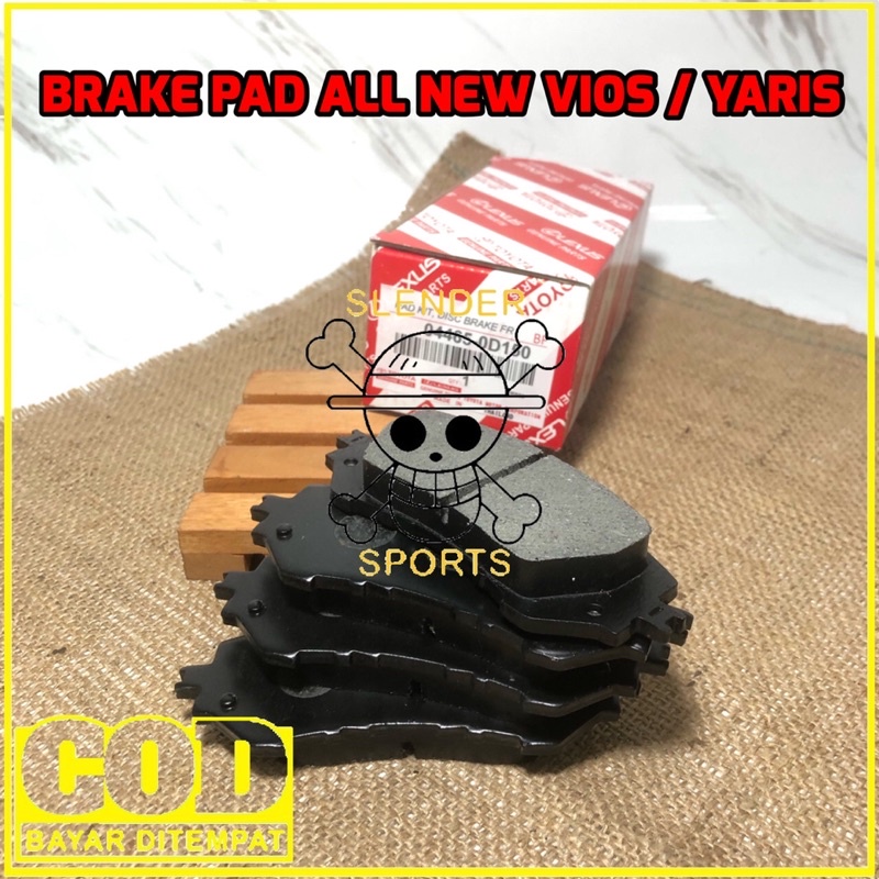 KAMPAS REM DEPAN ALL NEW VIOS - BRAKE PAD ALL NEW YARIS - KAMPAS REM DEPAN ALL NEW VIOS 04465-0D150