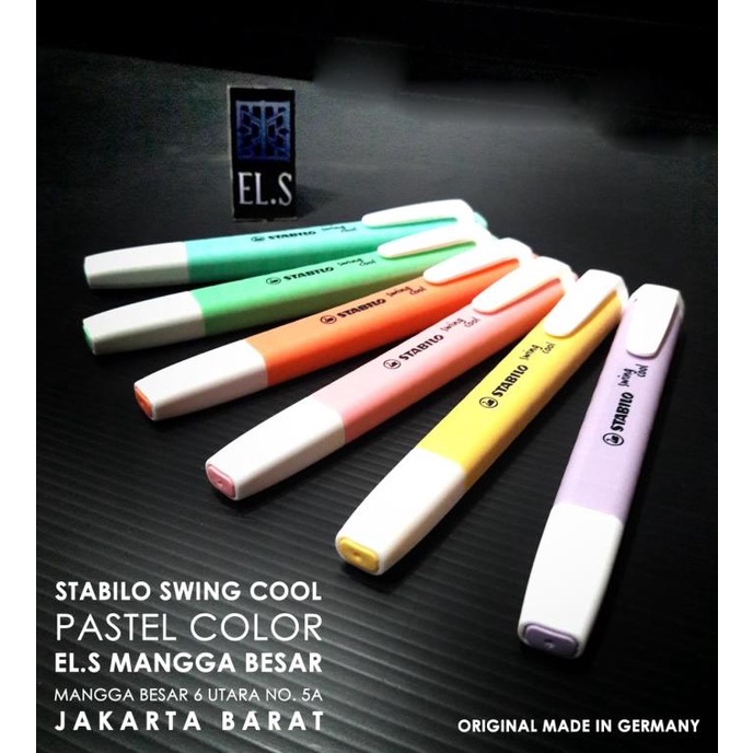 

HOT PROMO STABILO SWING COOL PASTEL SET 6 WARNA