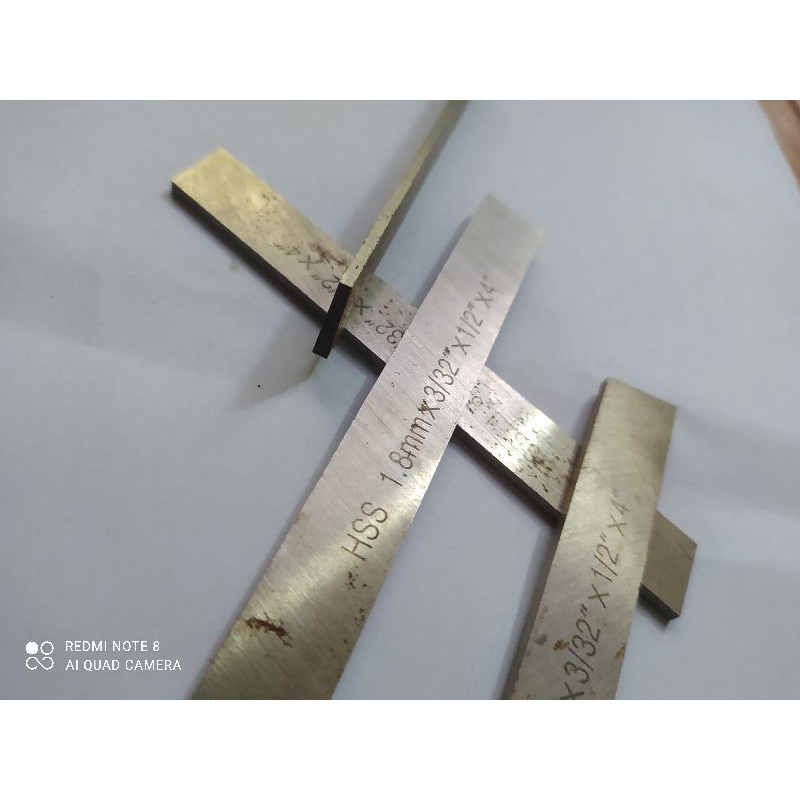 HSS Pisau Potong Mata Pahat Bubut HSS 1/2×3/32×4"