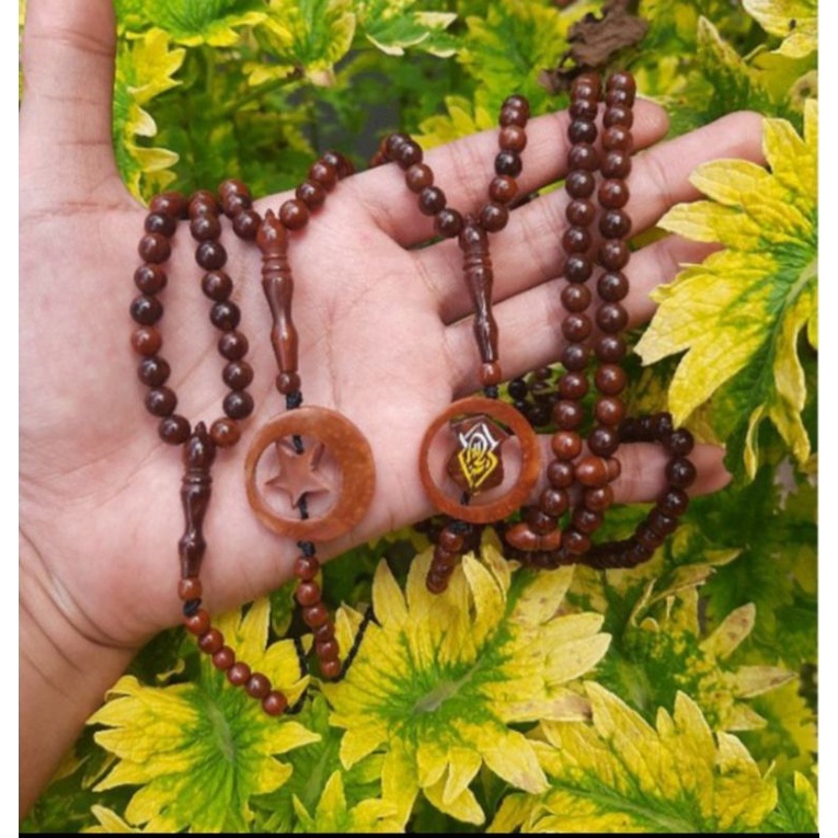 Tasbih kaokah bulan terompah, dan model rumbai bagus untuk perlengkapan solat ukuran 6,5 mm bisa COD