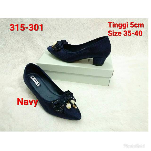 Sepatu heels tahu mutiara TMT 316-301
