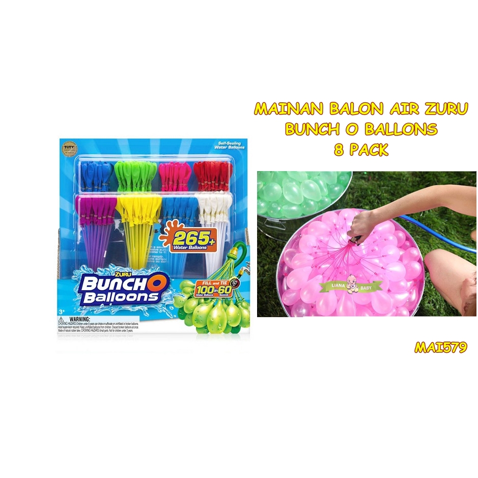 MAI579 MAINAN BALON AIR ZURU BUNCH O BALLONS 8 PACK