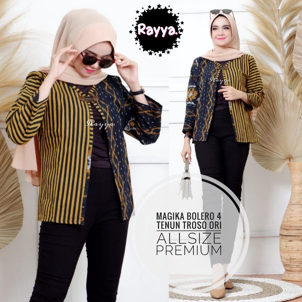 Bolero Batik Tenun Wanita by Butik Batik Solo kode MAGIKA BOLERO TENUN 5
