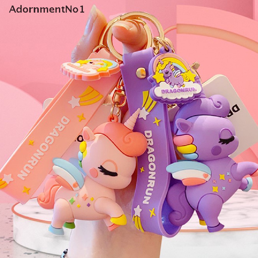(AdornmentNo1) Gantungan Kunci Bentuk Unicorn Kartun