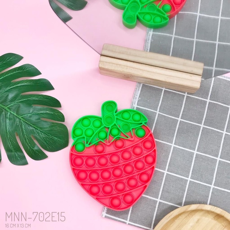 POP IT FIDGET TOYS RAINBOW (ADA YANG JUMBO)-Strawberry