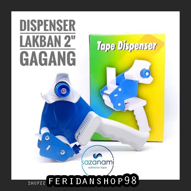 

FS1297 SELOTIP & DOUBLE TAPE DISPENSER LAKBAN 2" ATK INCH TEMPAT LAKBAN DISPENSER GAGANG 2" BY FERID