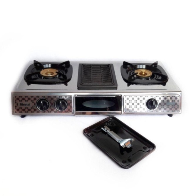 Rinnai RI-524A Kompor Gas 2 Tungku + Pemanggang
