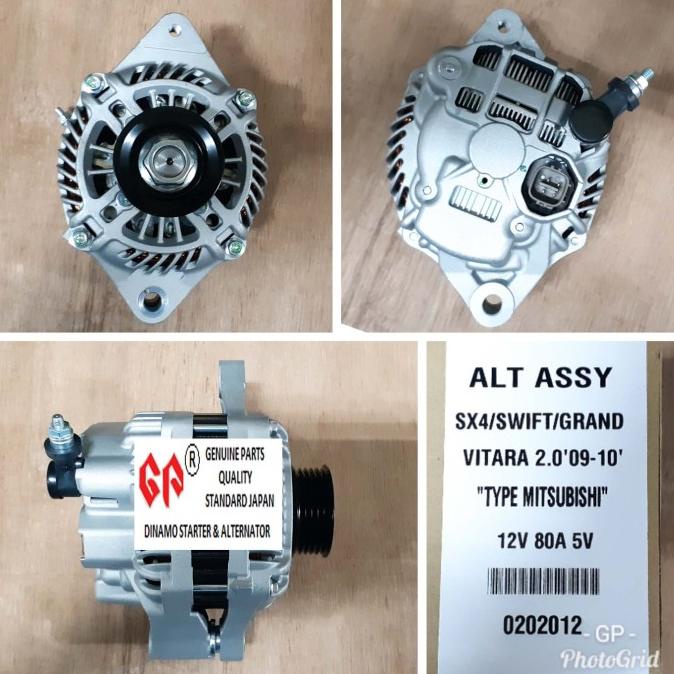 Dinamo Alternator GP Suzuki SX4 / Ignis / Ertiga / Splash / G Vitara