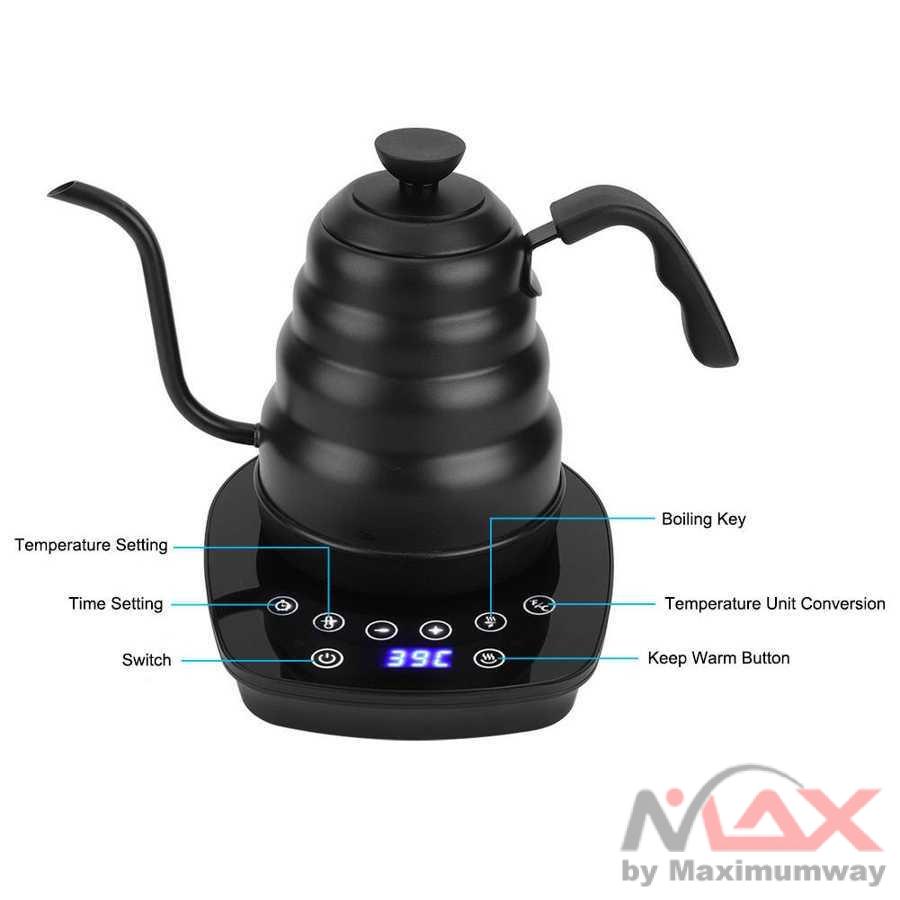 Ashata Teko Pemanas Air Electric Pot Warmer 1200W - GKL46 Warna Hitam