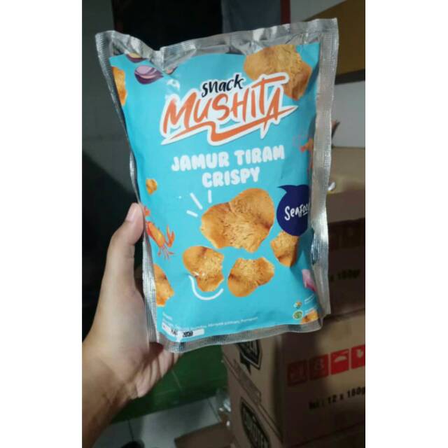 

Jamur Krispi Snack Mushita Rasa Seafood