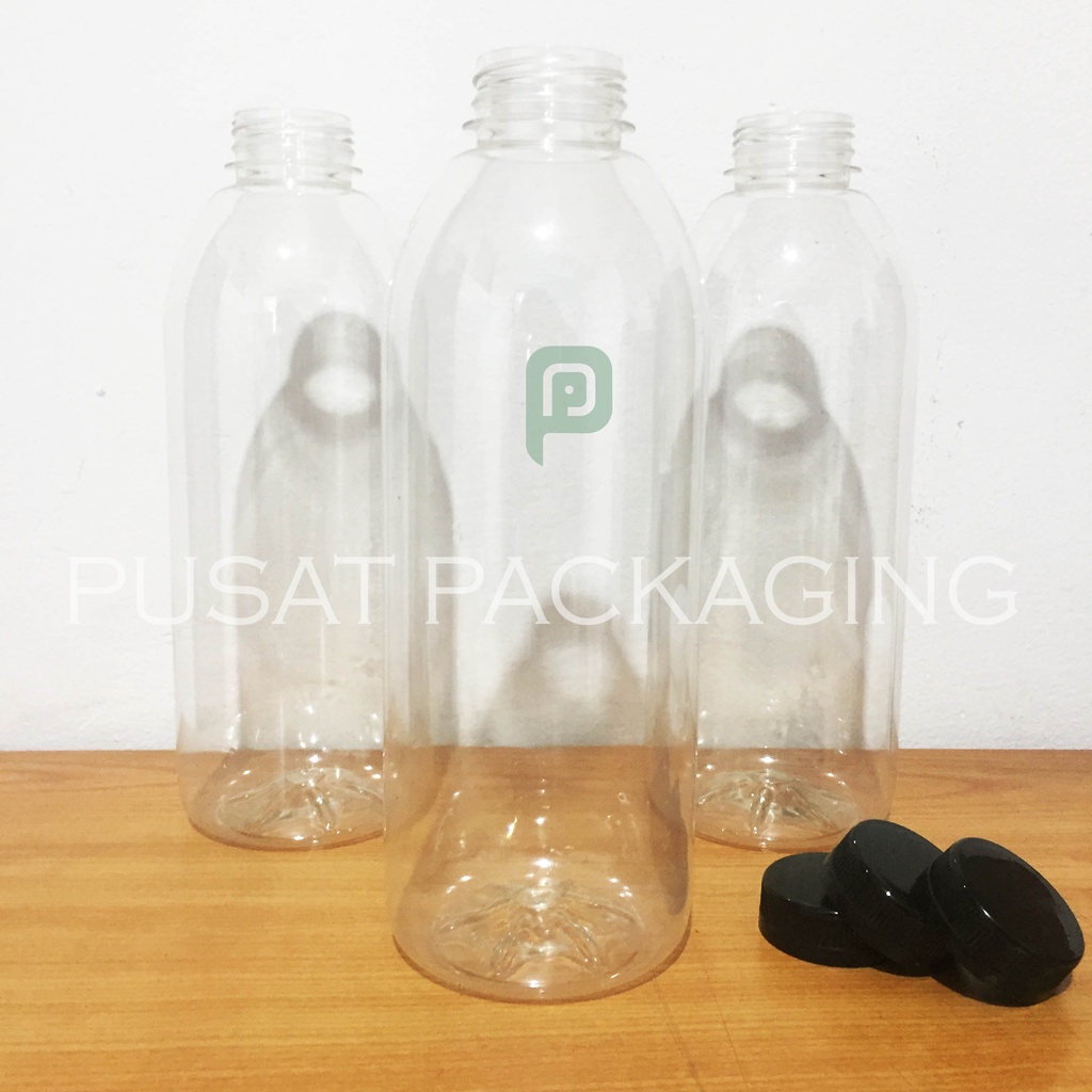 Botol Kale 1 Liter / Botol Plastik 1000 ml / Botol Kopi Botol Jus 1000ml Tebal / BK441LH