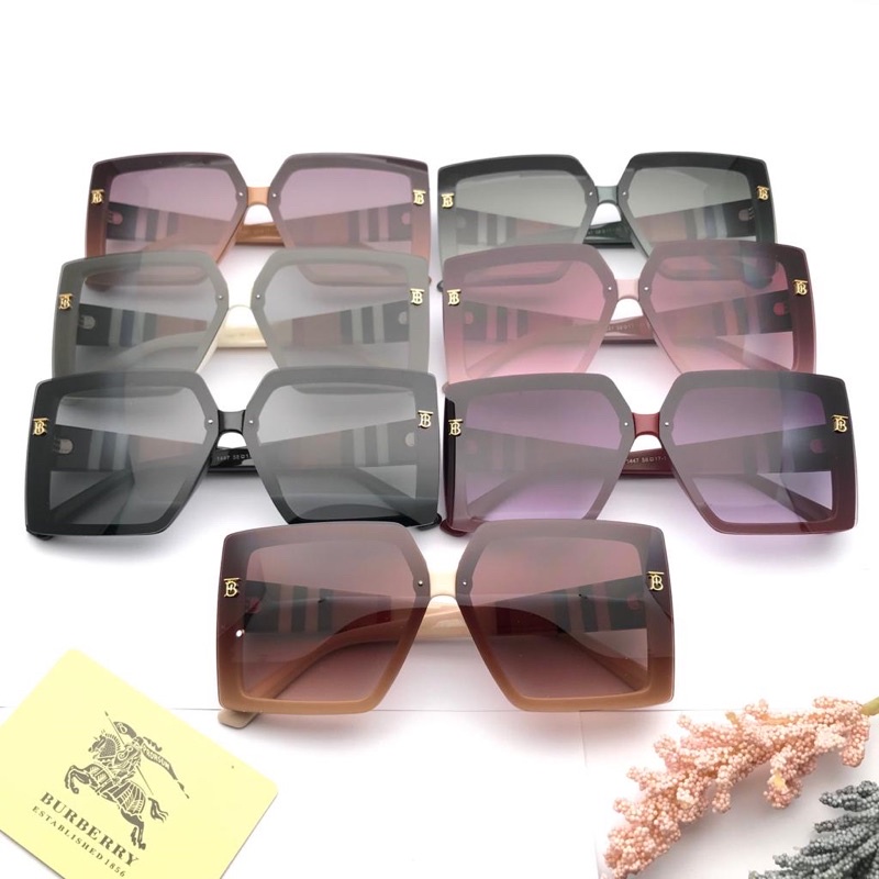 TERMURAH SE-SHOPEE Kacamata Fashion Kaca Mata Sunglass Wanita BURBRY 1447