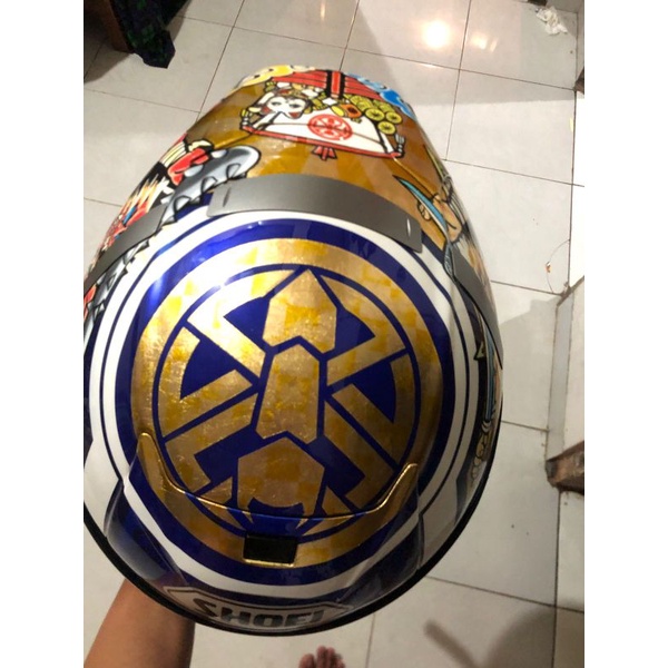 Shoei X14 Original Repaint Motegi 3 Gold Leaf
