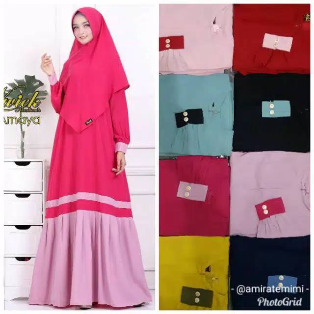 GAMIS SYAR'I ARNAYA SET BY WWIEK MUSLIMAH  - TINGGAL WARNA YG D PAJANG