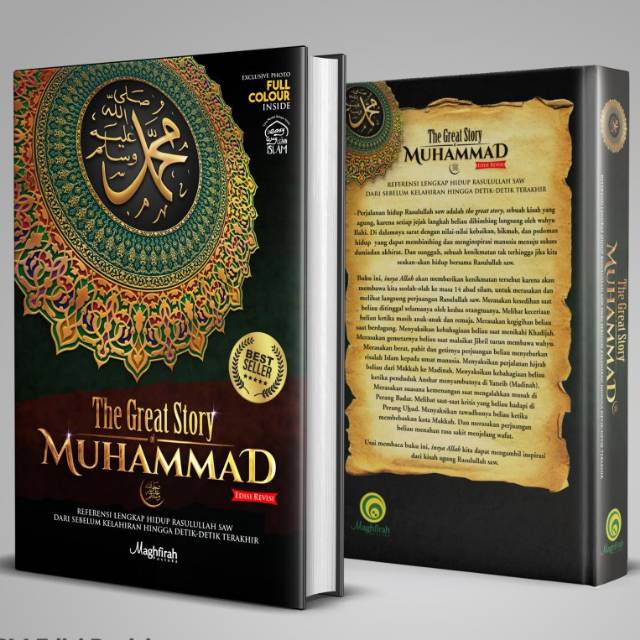 Buku The Great Story of Muhammad Edisi Revisi - Sirah Nabawiyah Pustaka Maghfirah(Bonus 1 Buku Sehari di kediaman Rasulullah)