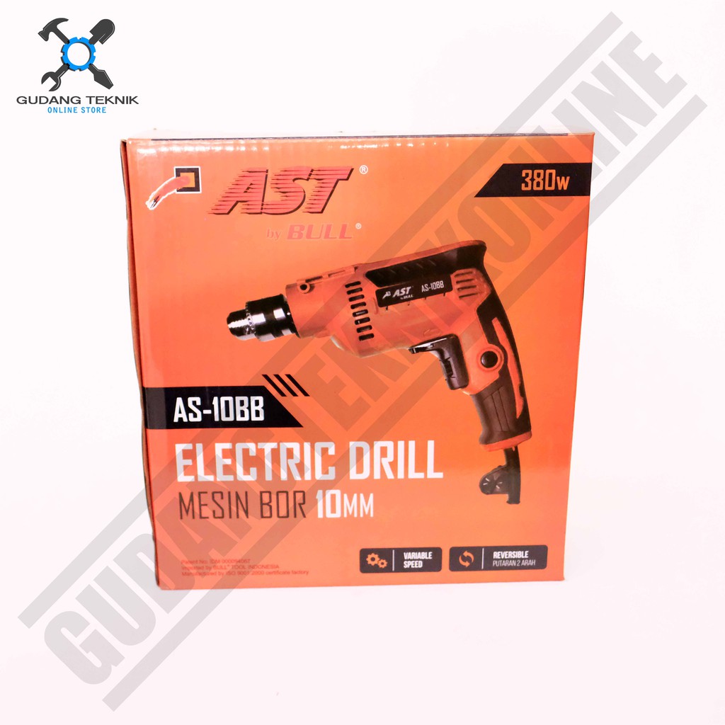 Mesin Bor 2 Arah 10mm Variable Speed AST AS-10BB by Bull