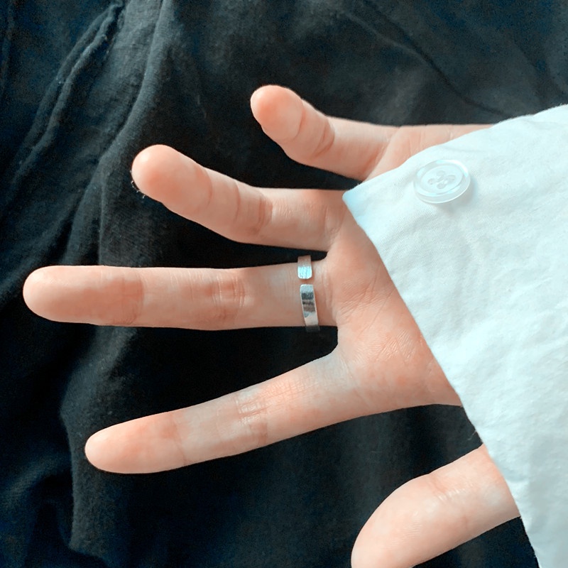 Cincin Jari Telunjuk Model Terbuka Dapat Disesuaikan Desain Sabuk Hati Unik Untuk Wanita
