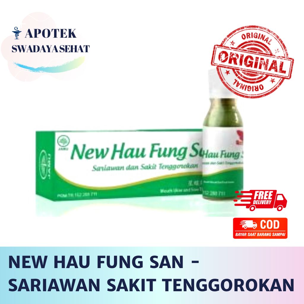 NEW HAU FUNG SAN - Obat Sariawan Sakit Tenggorokan Obat Herbal