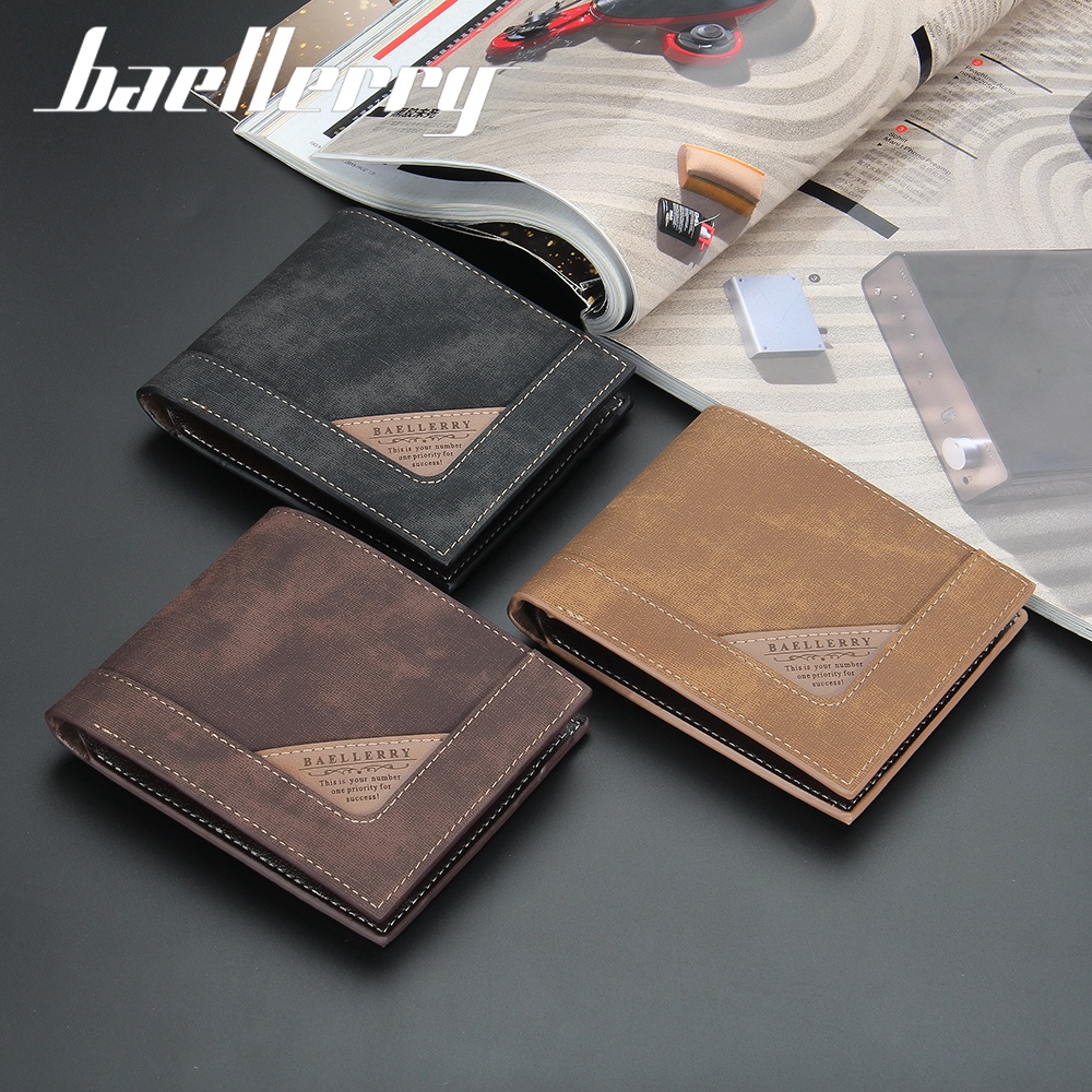 BAELLERRY DR068 Dompet Pria Bahan Kulit PU Leather Premium WATCHKITE WKOS