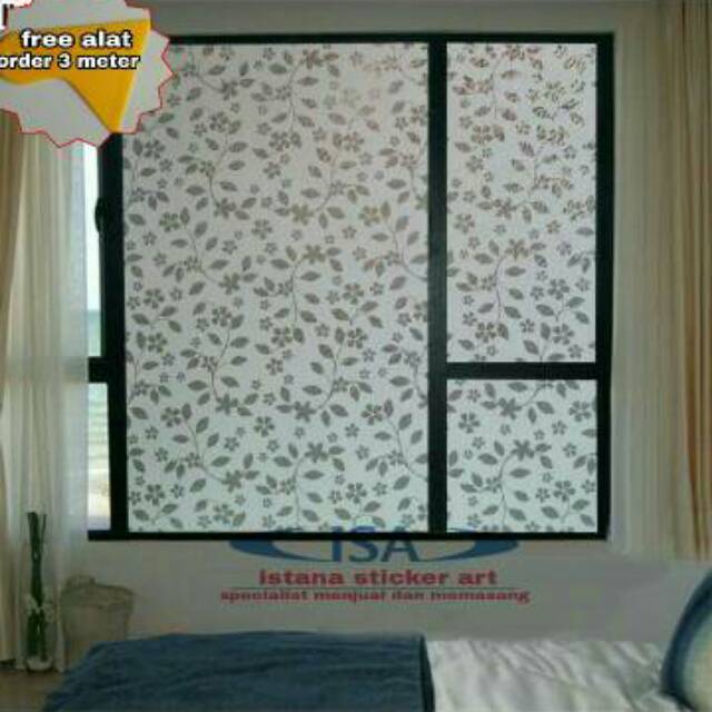 sticker/stiker kaca/kaca film/pelapis kaca/stiker motif bulat-bulat/stiker jendela/stiker rumah/ruko