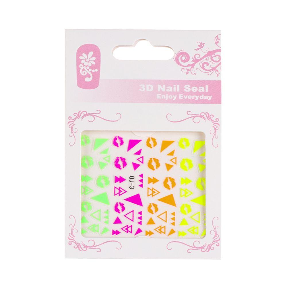 Preva Halloween Stiker Kuku Kecantikan Glow In Dark Manicure Luminous Nail Decal