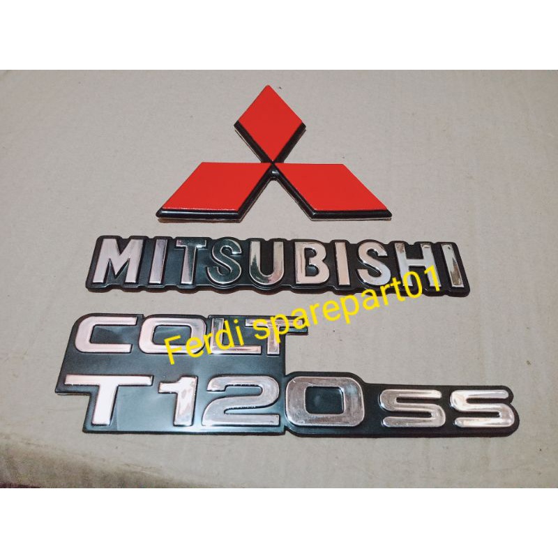Logo Emblem COLT T120SS satu set komplit 3biji COLT T120SS/tiga berlian/Mitsubishi