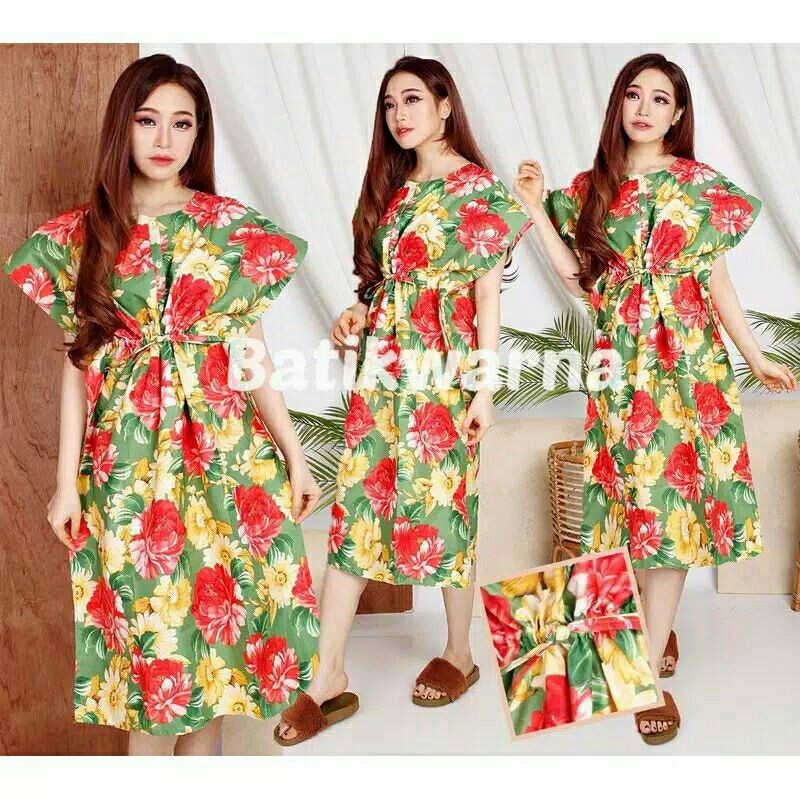 Daster Murah Desain Kelelawar (LD 120) Kancing Depan