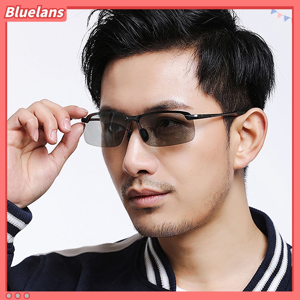 Bluelans Photochromic Polarized Lenses Outdoor Travel Fishing Anti-UV Men Sunglasses