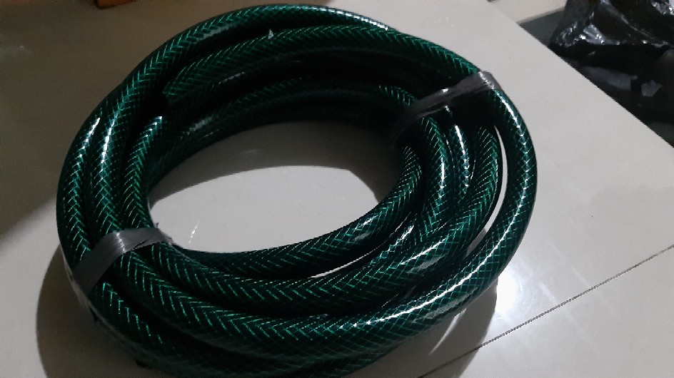 Selang Air Anti Lumut Anyaman Benang Hijau Diameter 5/8 Per Meter-propeller