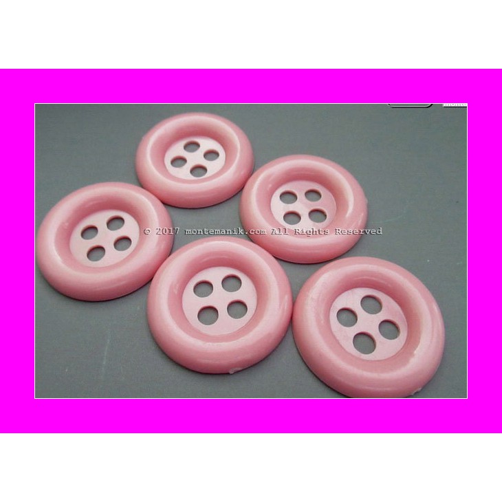 

Kancing Plastik Pink Muda 2,5 CM (KPK-07) WPC Bahan Kerajinan Tangan