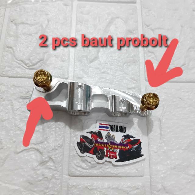 BAUT PROBOLT SAMBUNGAN BREKET KE BOTTOM SHOCK BEAT SONIC NINJA SUPRA SATRIA FU