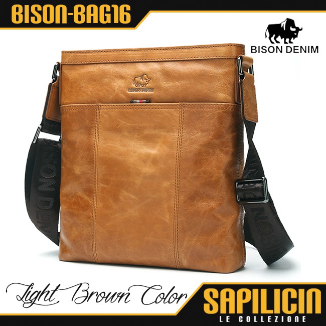 Bison Denim Vintage Messenger Bag Tas Selempang Pria (BISON-BAG16)