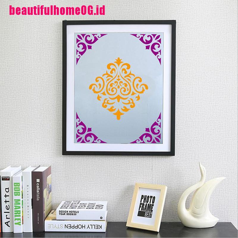 16pcs / set Lukisan Dinding / Lantai Desain Mandala