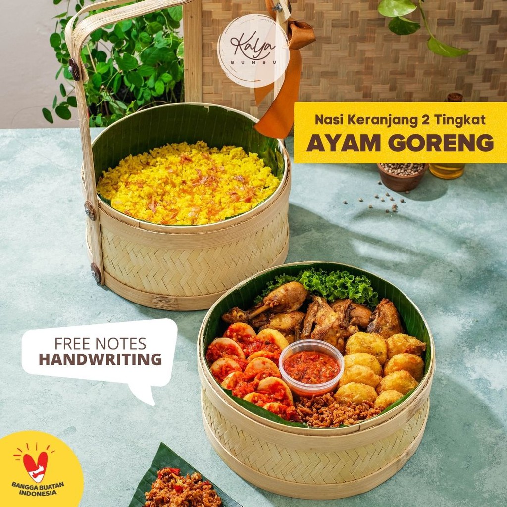 

NASI KERANJANG 2 TINGKAT - AYAM GORENG