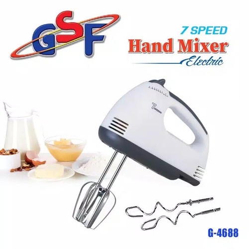 PAKET SET Terbaru Hand Mixer GSF Dengan 7 kecepatan Bisa COD PROMO