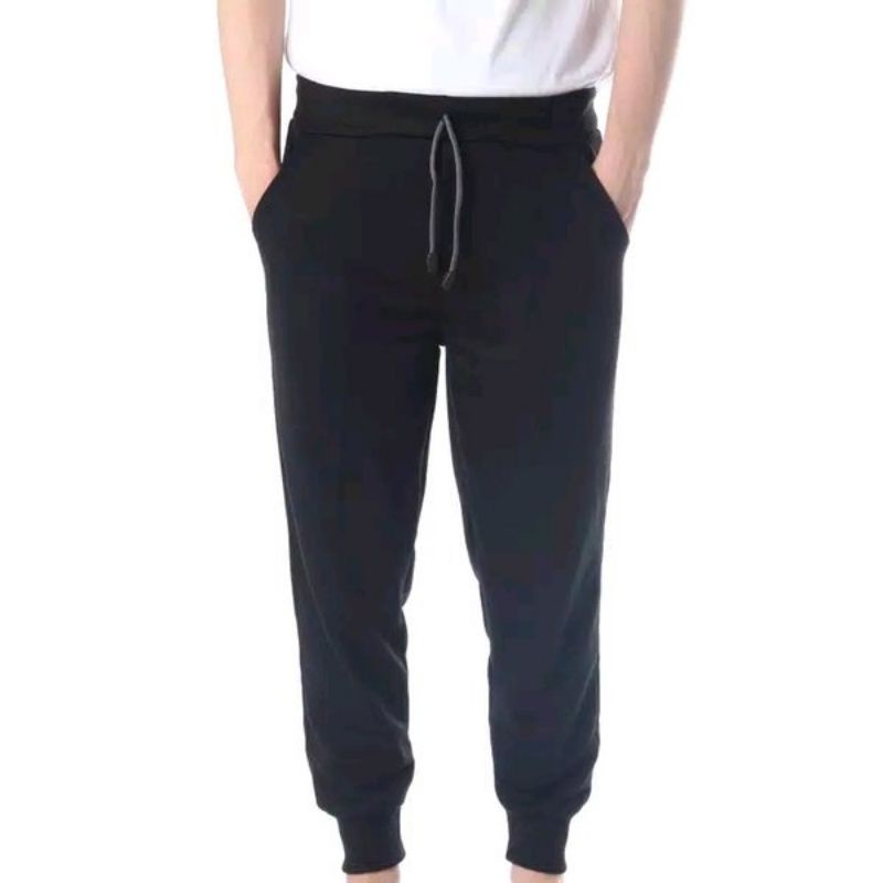 celana jogger panjang hitam polos