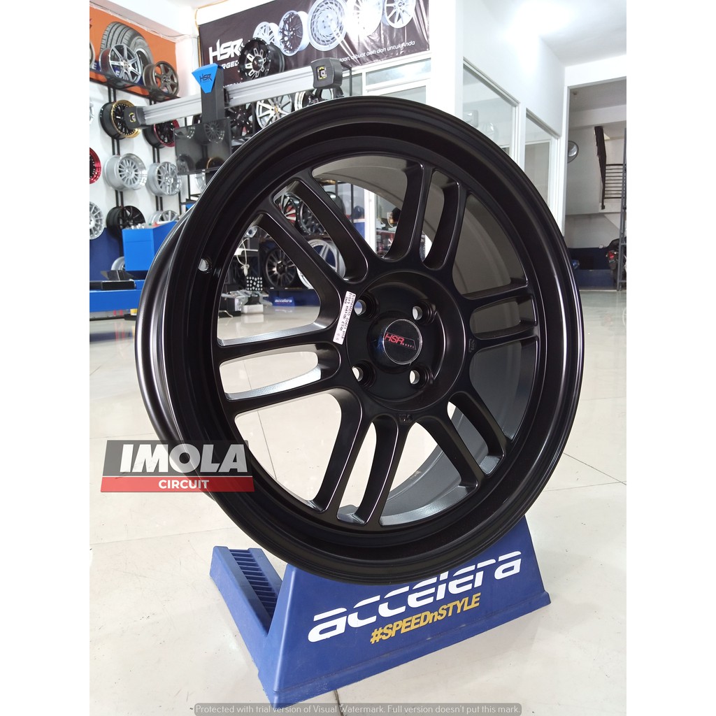 Velg mobil racing terbaru R17 HSR Kumamoto Pcd 4x100 Ring 17 Yaris Baleno Fiesta Mazda2 Avanza