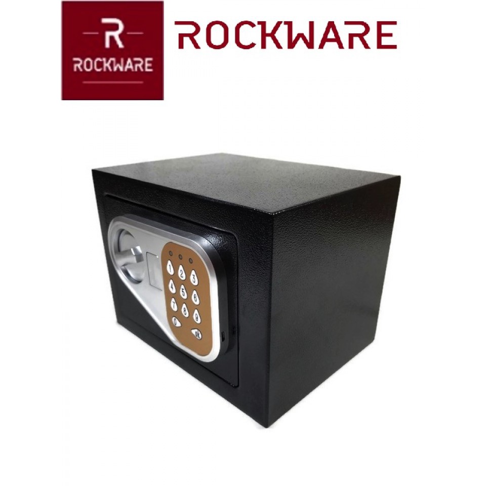 ROCKWARE Mini Safety Box with PIN Lock - 17x23x17cm - RW-170E