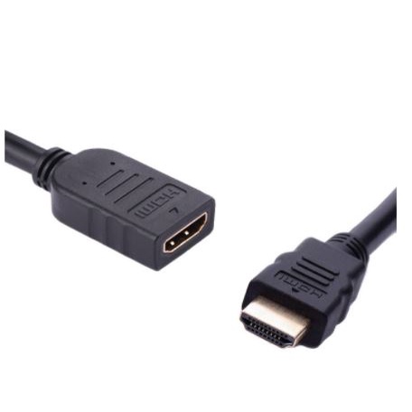 Cable Hdtv extension 1.5m m-f gold 1080p full hd NB for pc laptop tv ps - Kabel hdmi male female 1.5 meter