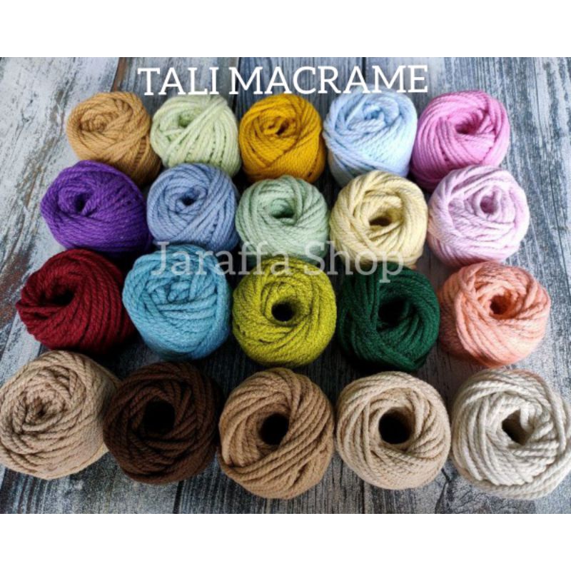 

JRA TALI MACRAME TALI KATUN COTTON TALI DEKORASI TALI JUTE ROPE PER METER