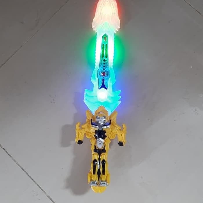 Sword Pedang superhero robot bumble bee nyala lampu led + suara