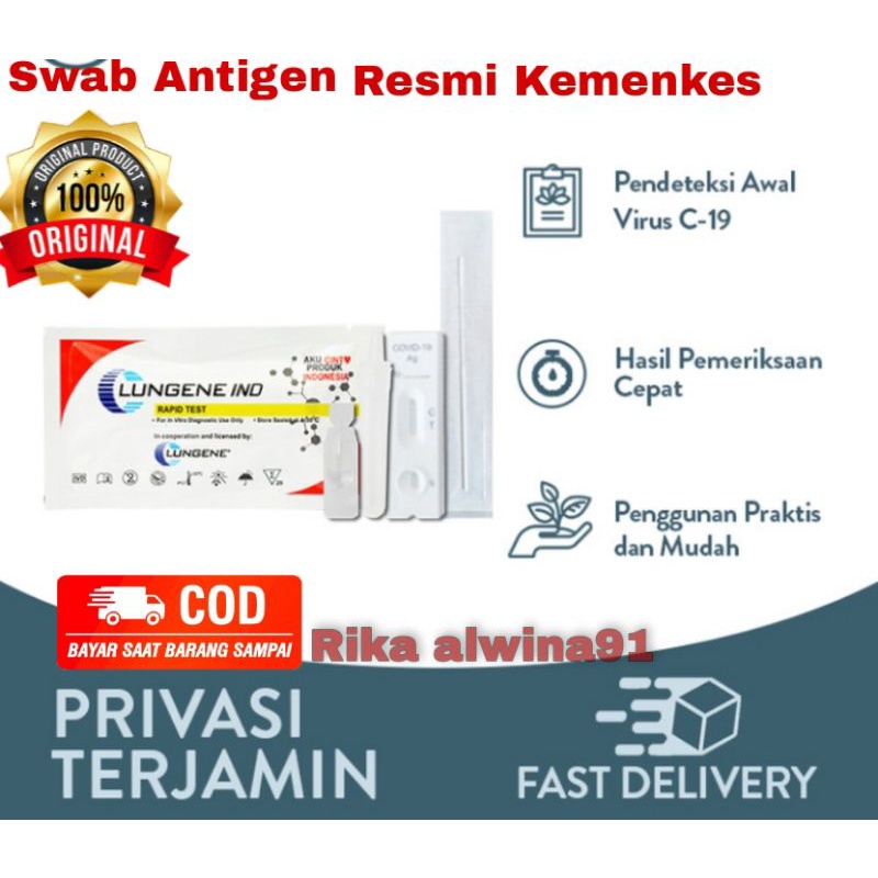 Best Seller Swab Hidung Mandiri Kit AG 1pcs AKL