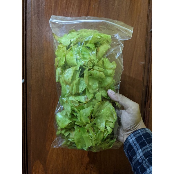 

Keripik Singkong Lengket Pedas Manis 500gr - Cabe Ijo