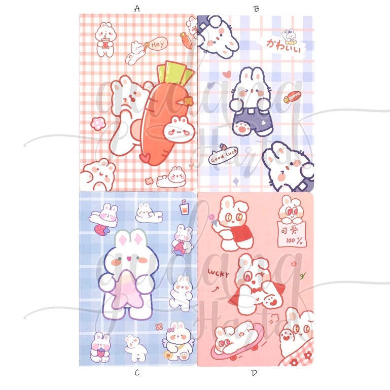 

GCC Notebook A5 Wink Rabbit Buku Motif Kelinci Bersayap Notepad GCC 308662